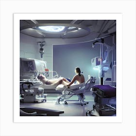 Futuristic Hospital Room Art Print