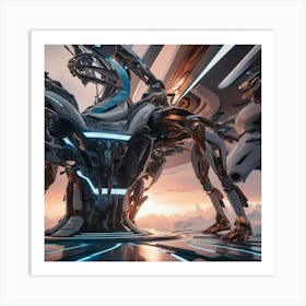 Futuristic Spaceship 2 Art Print