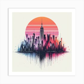 New York City Skyline 7 Art Print