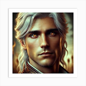 Lucian Ashheart Closeup Portrait Art Print