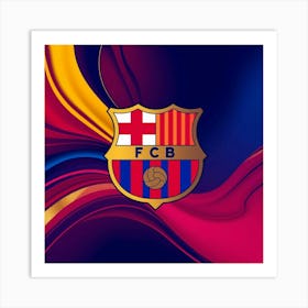 FC Barcelona Logo Wall Art 42 Art Print