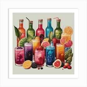 Default Exotic And Unusual Drinks Aesthetic 1 Art Print