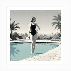 Swimming Art Print (25) Art Print