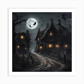 Haunted House 1 Art Print