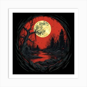 Full Moon Art Print