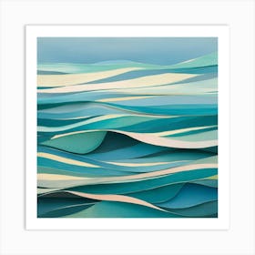 Ocean Waves 48 Art Print