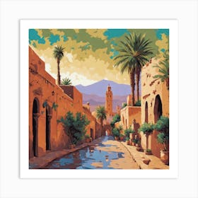 Moroccan Street Art Print