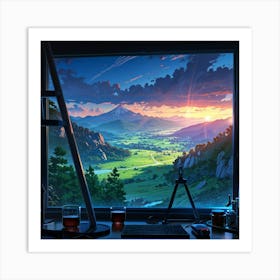 Landscape Painting 3 Art Print