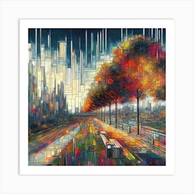 Abstract - Cityscape Art Print