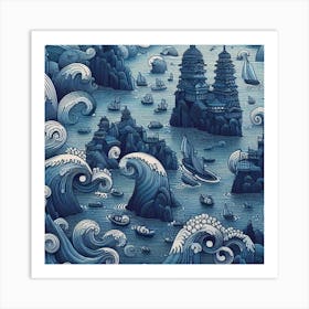 Asian Seascape Art Print