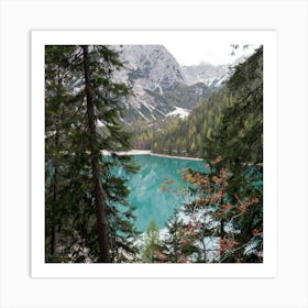 Lake Braies Art Print