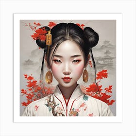 Asian Girl 5 Art Print