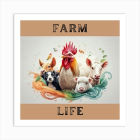 Farm Life Art Print