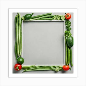 Vegetable Frame 5 Art Print