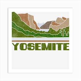 Yosemite Shirt Us National Park Gift Yosemite National Park Tee Outdoo Art Print