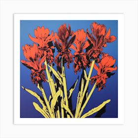 Kangaroo Paw 3 Pop Art Illustration Square Art Print