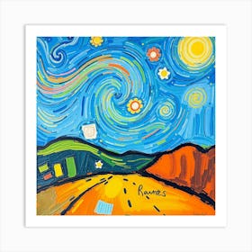 Starry Night 11 Art Print