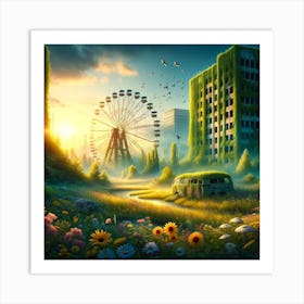 Abandoned City 4 Art Print