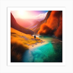 Landscape Painting 22 Art Print