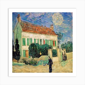 Whitehousenight, Vincent Van Gogh Art Print