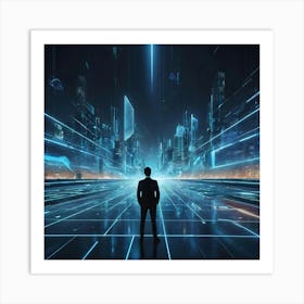 Futuristic Cityscape 12 Art Print