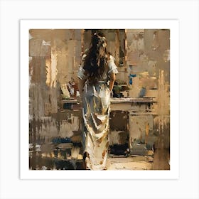 Woman In A Dress Art Print