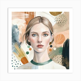 Portrait Of A Woman Art Print