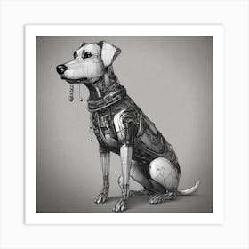 Robot Dog Art Print