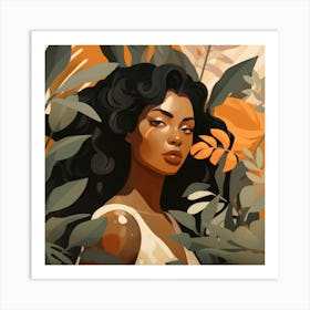 Portrait Of A Black Woman 1 Art Print