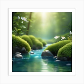 Mossy Forest Art Print