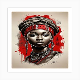 African Woman Art Print