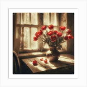 Red Tulips Art Print