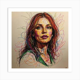 Portrait Of A Woman 10 Art Print