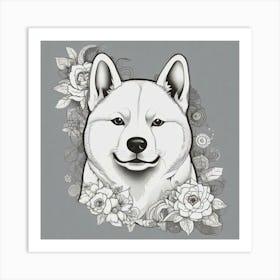 Shiba Inu 37 Art Print