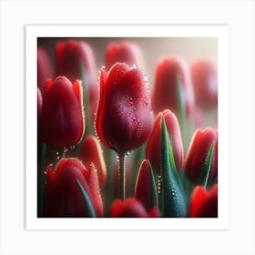 Red Tulips 1 Art Print