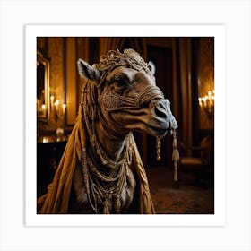 Dame Camel Art Print