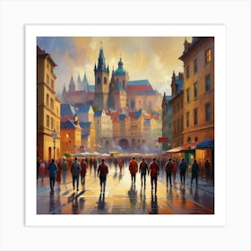 Prague City Art Print