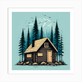 Cabin In The Woods 7 Art Print