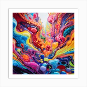 Colorful Swirls Art Print