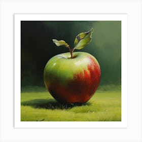 Apple In The Grass Art Print