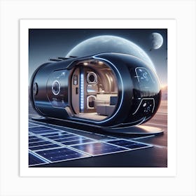 Futuristic Spaceship 5 Art Print