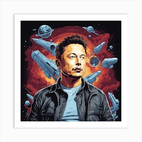 Elon Musk Art Print