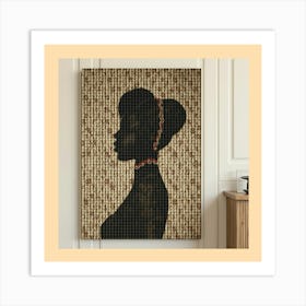 Silhouette Of A Woman Art Print