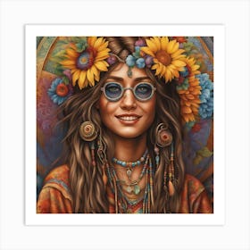 Hippy Art Art Print