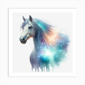 Galaxy Horse 1 Art Print