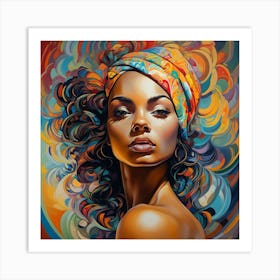 Portrait Of African Woman 5 Art Print