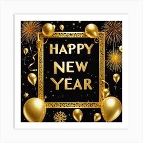 Happy New Year 38 Art Print