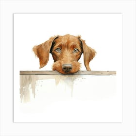 Wirehaired Vizsla Dog 1 Art Print