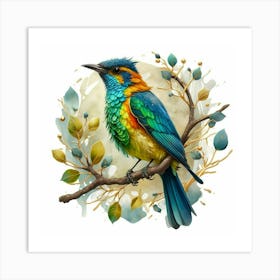 Colorful Bird Art Print