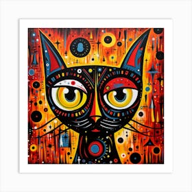 Cat In Space 4 Art Print